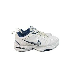 Nike  Mens White/Navy Air Monarch IV Sneakers Size 11